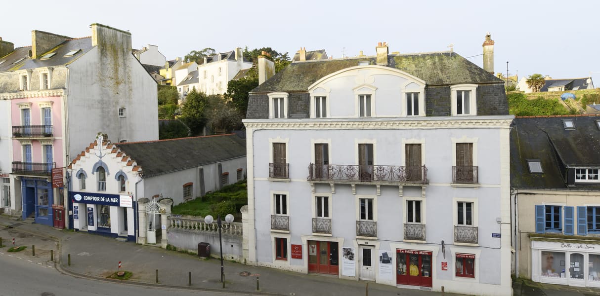 6 - Cocagne - Vue rue location pour 9 personnes Belle-île