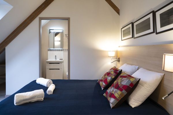 La Hève -location appartement belle ile pour 9 personnes - chambre lit double